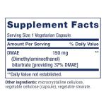 DMAE Bitartrate 150 mg - 200 Veggie Capsules