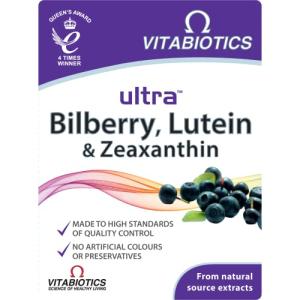 Bilberry, Lutein & Zeaxanthin Tablets by Vitabiotics