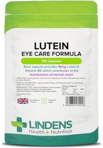 Lindens Lutein 10mg for Eye Health, 100 Capsules