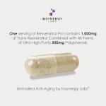 Resveratrol PRO 1,500MG Antioxidant Supplement, 60 Vegan Capsules