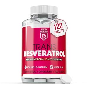 Trans Resveratrol Supplement – 120 Powerful Antioxidant Tablets