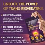 Novalure Trans-Resveratrol 500mg Antioxidant Supplement