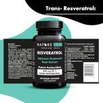 Nature Diet Resveratrol 500mg - Vegan Antioxidant Capsules