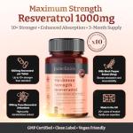 1000mg Resveratrol Tablets with Black Pepper Extract