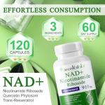 NAD Resveratrol+ Trans - 910mg | 120 Capsules