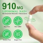 NAD Resveratrol+ Trans - 910mg | 120 Capsules