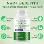 NAD Resveratrol+ Trans - 910mg | 120 Capsules