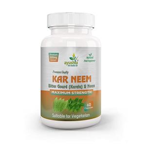 Ayushya Karneem (Karela Neem) Capsules, 60 Count