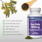 Sea Kelp Capsules 1400mg | Vegan Iodine Source