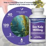 Sea Kelp Capsules 1400mg | Vegan Iodine Source