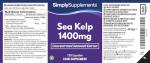 Sea Kelp Capsules 1400mg | Vegan Iodine Source