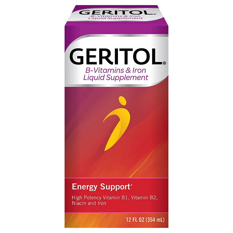 Geritol Liquid Energy B Vitamin Supplement 12oz