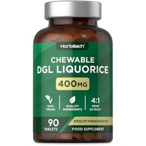 DGL Licorice Root Chewable Tablets 400mg - 90 Count