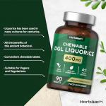 DGL Licorice Root Chewable Tablets 400mg - 90 Count