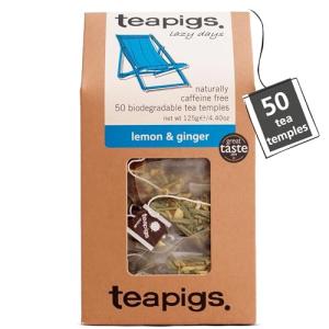Teapigs Lemon Ginger Herbal Tea - 50 Bags