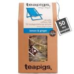 Teapigs Lemon Ginger Herbal Tea - 50 Bags