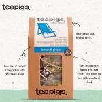 Teapigs Lemon Ginger Herbal Tea - 50 Bags