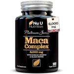 Black Maca Root 6000mg - 180 Vegan Capsules