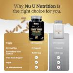 Black Maca Root 6000mg - 180 Vegan Capsules