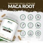 High Strength Maca Root Capsules, 4000mg, 180 Count