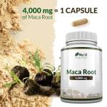 High Strength Maca Root Capsules, 4000mg, 180 Count