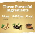 Black Maca Root 6000mg - 180 Vegan Capsules