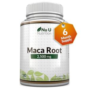 Maca Root Capsules 2500mg - 180 Vegan Caps