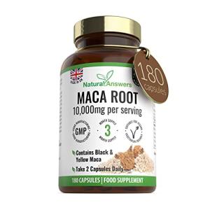 Maca Root Capsules 10,000mg - Vegan 180 Count