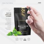 Organic Black Maca Root with Black Pepper – 90 Capsules