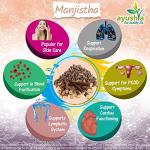 Ayushya Manjishtha Natural Capsules, 60 Count