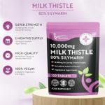High Strength Milk Thistle 10,000mg Vegan Tablets