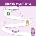 Organic Milk Thistle Liver Support - 120 Vegan Caps