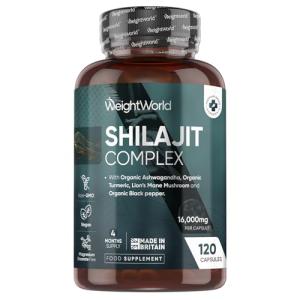 Shilajit Capsules with Ashwagandha and Turmeric 120ct