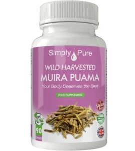 Wild Harvested Muira Puama 500mg Capsules - 90 Count