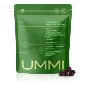 UMMI 12-in-1 Mushroom Gummies for Immunity & Focus