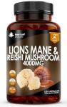 Lions Mane & Reishi Mushroom Capsules 4000mg