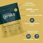 Lion's Mane 4000mg with B1 & Black Pepper Tablets