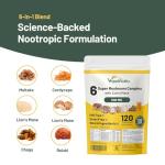 High Strength Mushroom Complex Supplement - 120 Capsules