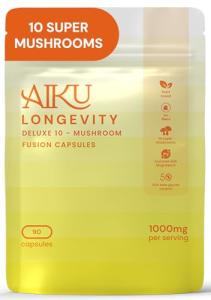 10 Mushroom Blend Capsules for Immunity and Vitality