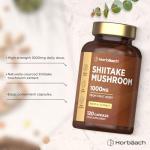 Shiitake Mushroom Extract 1000mg - 120 Capsules