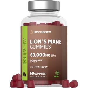 High Strength Lion's Mane Gummies - 60 Vegan Gummies