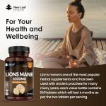 High Strength Lion's Mane Mushroom Tablets 2000mg