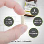 Organic Lion's Mane Mushroom Capsules 1500mg - 120 Count