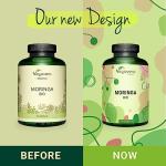 Organic Moringa Oleifera Capsules - 270 Vegan Tablets