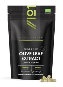 Organic Olive Leaf Extract 7500mg – 60 Vegan Capsules