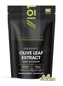Organic Olive Leaf Extract 7500mg - 120 Vegan Capsules