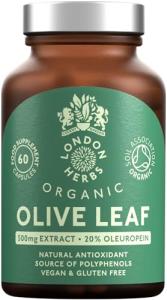 Organic Olive Leaf Extract 500mg, 60 Vegan Caps