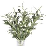 Olive Branches for Vases – 5pcs Faux Greenery