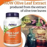 Now Foods Olive Leaf Extract 500mg, 120 Vegan Capsules