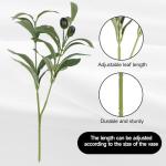 Olive Branches for Vases – 5pcs Faux Greenery